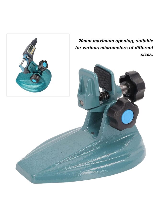 يُسلِّم حامل ميكرومتر، حامل ميكرومتر من الفولاذ السبائكي، حامل ميكرومتر دقيق، قاعدة حامل، دعامة ميكرومتر عملية، قاعدة تثبيت محمولة قابلة للتعديل، أداة للعمل - Image 3